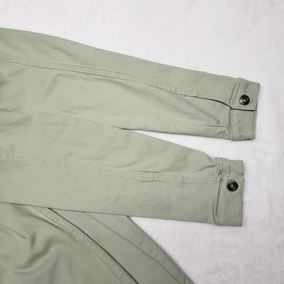 Celebrity Pink Denim Jacket Sz XL – Sage Green Stretch, Longline Button Front - Picture 6 of 10